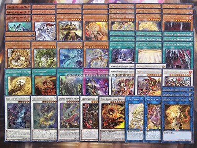 Yugioh Swordsoul Tenyi Deck 55 Cards Spirit Suruya Mo Ye Protos Tournament Ready