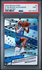 2024-25 Revolution Blue Astro #8 Shai Gilgeous-Alexander 2/99 Jersey Match PSA 9