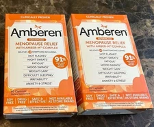 (2 Pack) Amberen Multi-Symptom Menopause Relief.Total Of 120 capsules Exp 04/26.