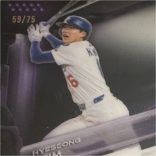2026 Topps Chrome Black Hyeseong Kim Autograph #CBA-HK /75 Dodgers