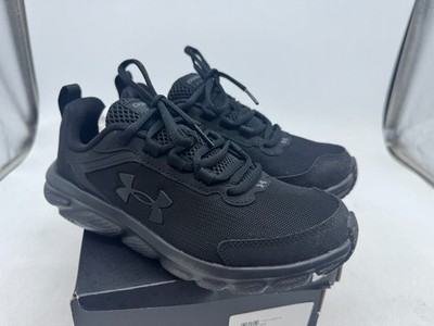 Under Armour Charged Assert 9 Running Sneakers Women Black Mesh Low Top - 7