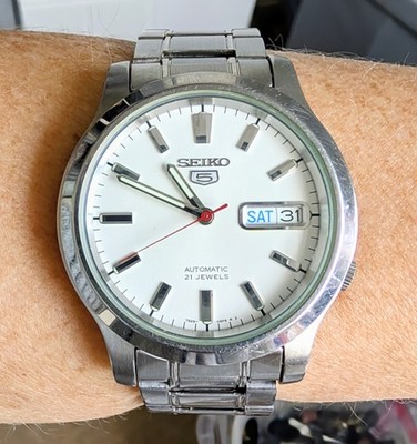 Gents SS Seiko 5 Automatic 21J Watch 7S26-02J0 336948 Bracelet Watch