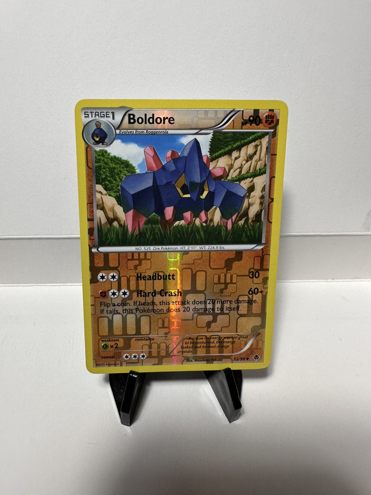 Pokemon - Boldore - 52/98 - Reverse Holo Uncommon - Emerging Powers - NM