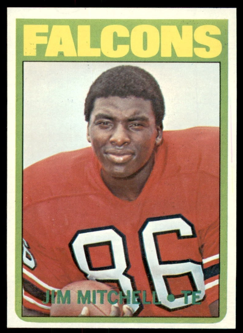 1972 Topps #227 JIM MITCHELL  Atlanta Falcons  MINT