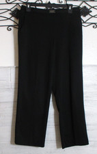 Alfred Dunner Pull On Pants Women's Size 10 Black Pockets Elastic Waist