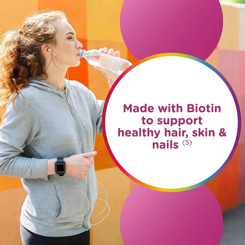 Gomitas multivitamínicas Centrum Dual Action Multi + Beauty para mujer, surtidas, 100 quilates Foto 4 de 4