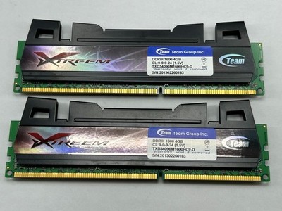 Team Xtreem 8GB (2x4GB) DDR3-1600 PC3-12800 CL9 Desktop RAM TXD34096M1600HC9-D