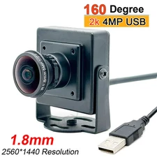 160 Degree Wide Angle 2K HD PC Webcam Mini 4 MegaPixel 30fps High Speed Video