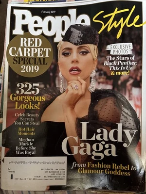 PEOPLE Magazine Style LADY GAGA Red Carpet Special Edition February 2019 - Image 1 of 4