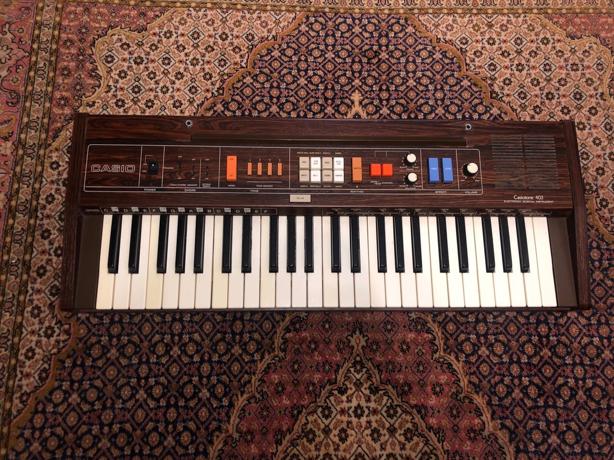 Vintage Casio Casiotone 403 Keyboard Synthesizer Synth Piano