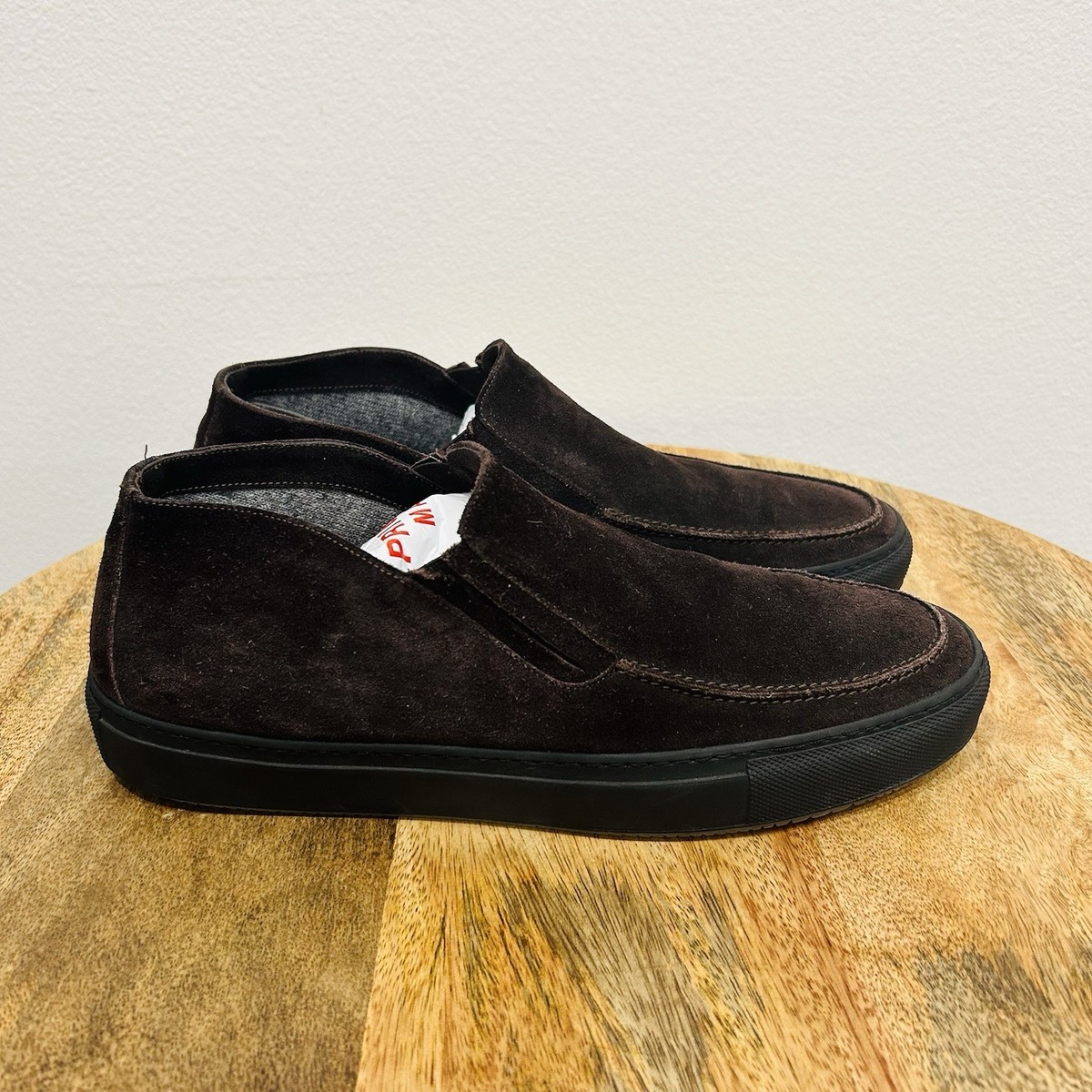 Corneliani Brown Suede Leather Slip On Loafers Shoes  Made in Italy Size 8 47 View 2
