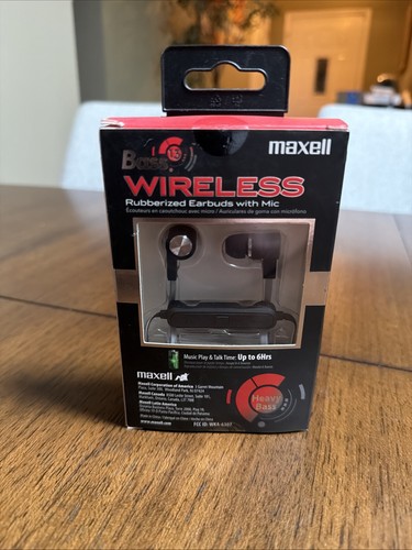 Maxell Bass 13 Bluetooth Wireless Rubberized Earbuds With Mic (Heavy Bass) - Bild 2 von 2