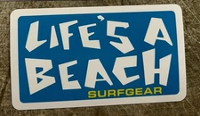 Life’s A Beach Stickers Rip Curl Vintage Surf Stickers T&C Volcom Rvca Badboy LA