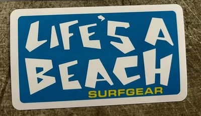 Life’s A Beach Stickers Rip Curl Vintage Surf Stickers T&C Volcom Rvca Badboy LA