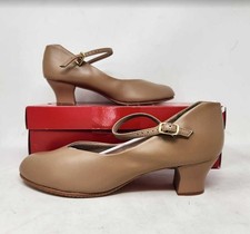 Women's 8.5 Capezio 550 Jr. Footlight dance character shoes Caramel