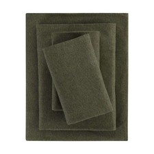 Cotton Rich Extra Soft Jersey Bed Sheet Set Twin-XL Sea Turtle Green 3 Pieces
