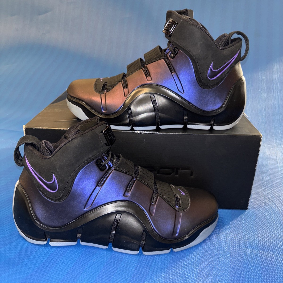 【used】NIKE ZOOM LEBRON 4 Nike Men's Zoom LeBron 4 Eggplant FN6251 001- Size 10 US New With