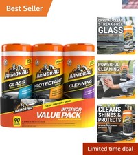 Convenient 90-Count Wipes: Protectant, Glass, and Cleaning Solutions for Cars
