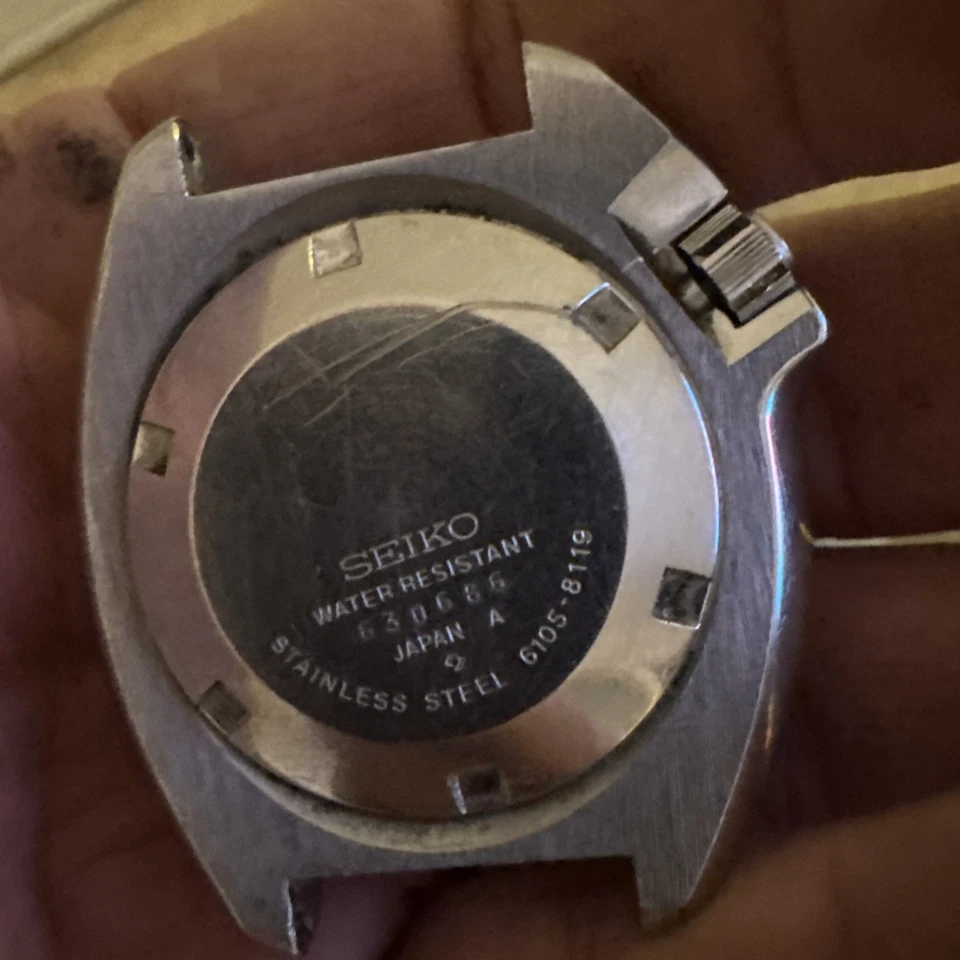 Seiko Captain Willard Diver 6105-8119 Watch As Is Estate Item Diver Original - Image 4 of 4
