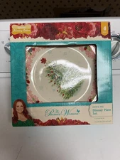 Pioneer Woman Cheerful Rose Special Holiday Edition Dinner Plate Set Of 4 New