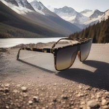 Rare QUAY Nightfall QU-000633  Tortoise / BLACK GOLD Lenses  Medium  New