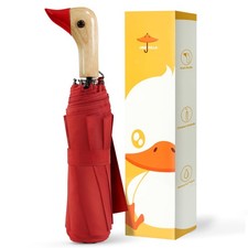 Compact Umbrellas for Rain Sun, Travel Umbrella Cute Duck Head Handle Design ...