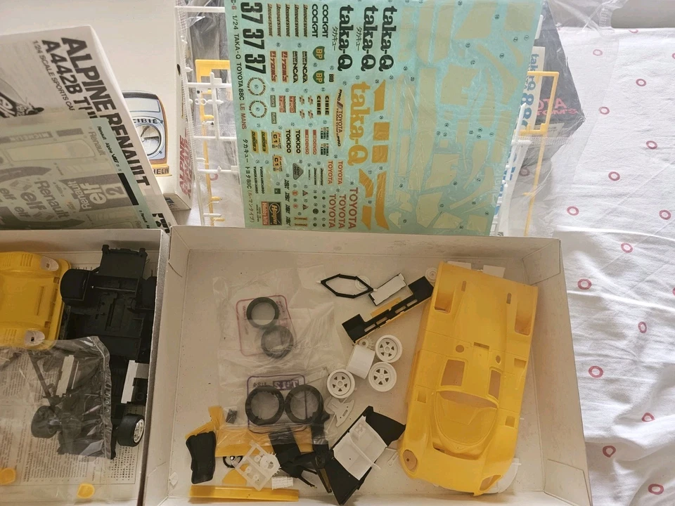 Lotto 3 modellini auto Tamiya / Maquette 1/24 vintage (Porsche 944 Turbo, Alpine - Immagine 4 di 4