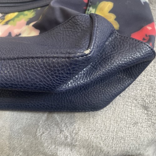 Ladies Size Large Navy With Floral Print Bag By Joules - Picture 4 of 16