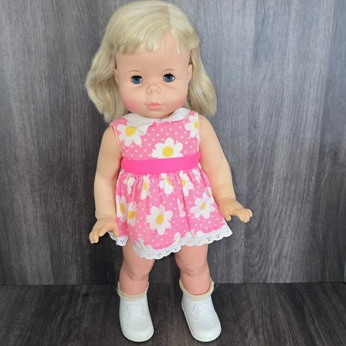 Mattel 1964 Vintage Baby First Step The Walking & Skating Toy Doll Works WATCH!