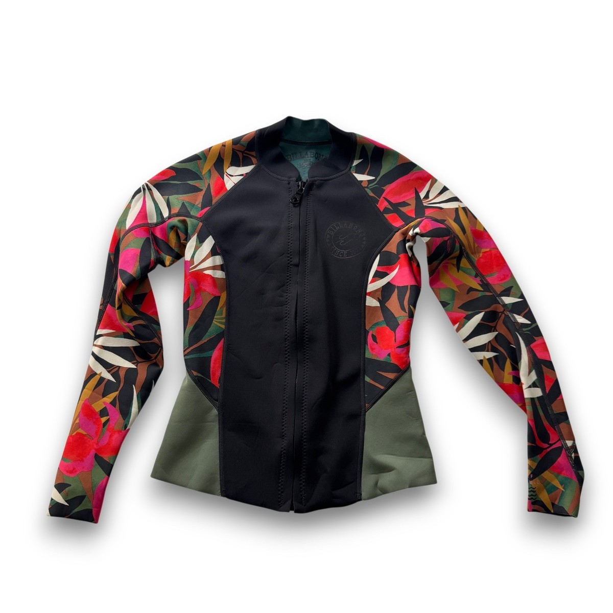 Billabong Surf Capsule Tropical Floral Neoprene Wetsuit Jacket