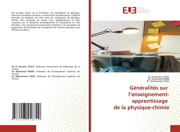 El Hassane Touli (U. A.) | GéNéRalitéS Sur L'enseignement-Apprentissage De La...-image