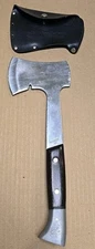 Vtg Bushmaster 611 Camping Hatchet Axe w/Sheath, Stainless, Taiwan