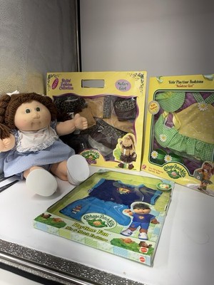 Cabbagepatch Kid With 4 Outfits, 3 Brand New NRFB.