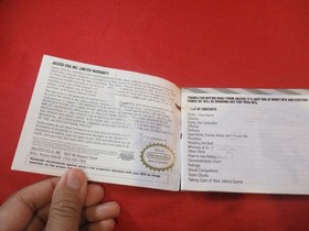 Goal! Nintendo NES Instruction Manual Booklet ONLY *damaged*