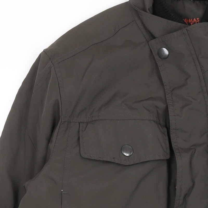 Debenhams Men’s Green Puffer Jacket Size S Mid-Length Nylon image 8