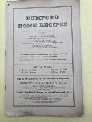 Rumford Home Recipes Booklet