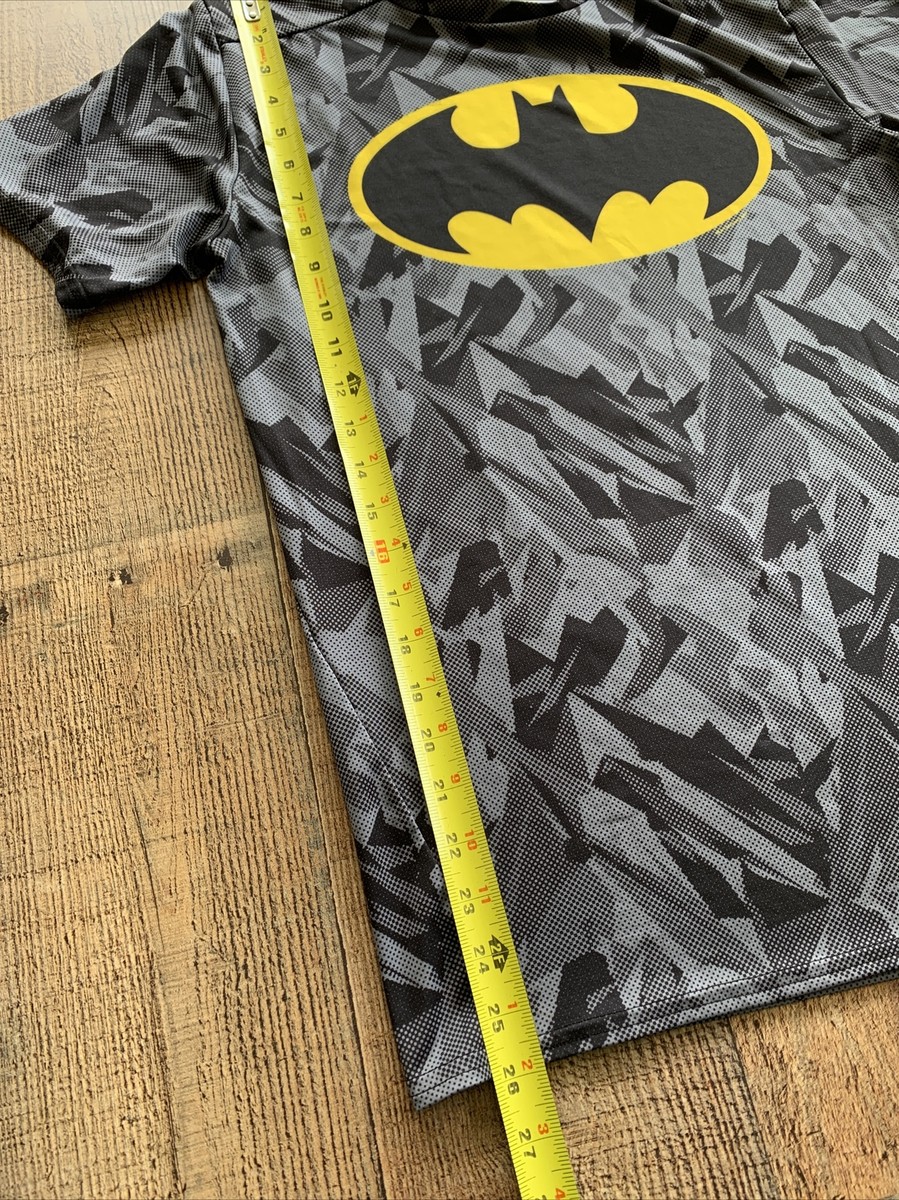 Under Armour Men's Compression Batman Black Gray Camo Shirt Mens