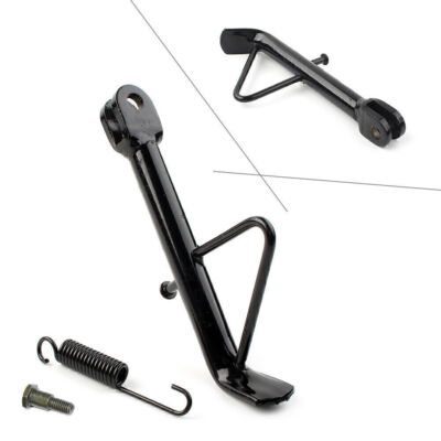 For Scooter E-Bike Motorcycle Universal Kickstand Foot Side Stand Support Black