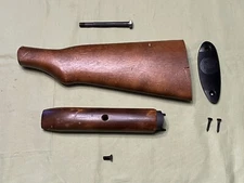 USED NEF PARDNER 20 GAUGE BROWN WOOD STOCK FOREND BUTT PLATE BOLT NEW ENGLAND