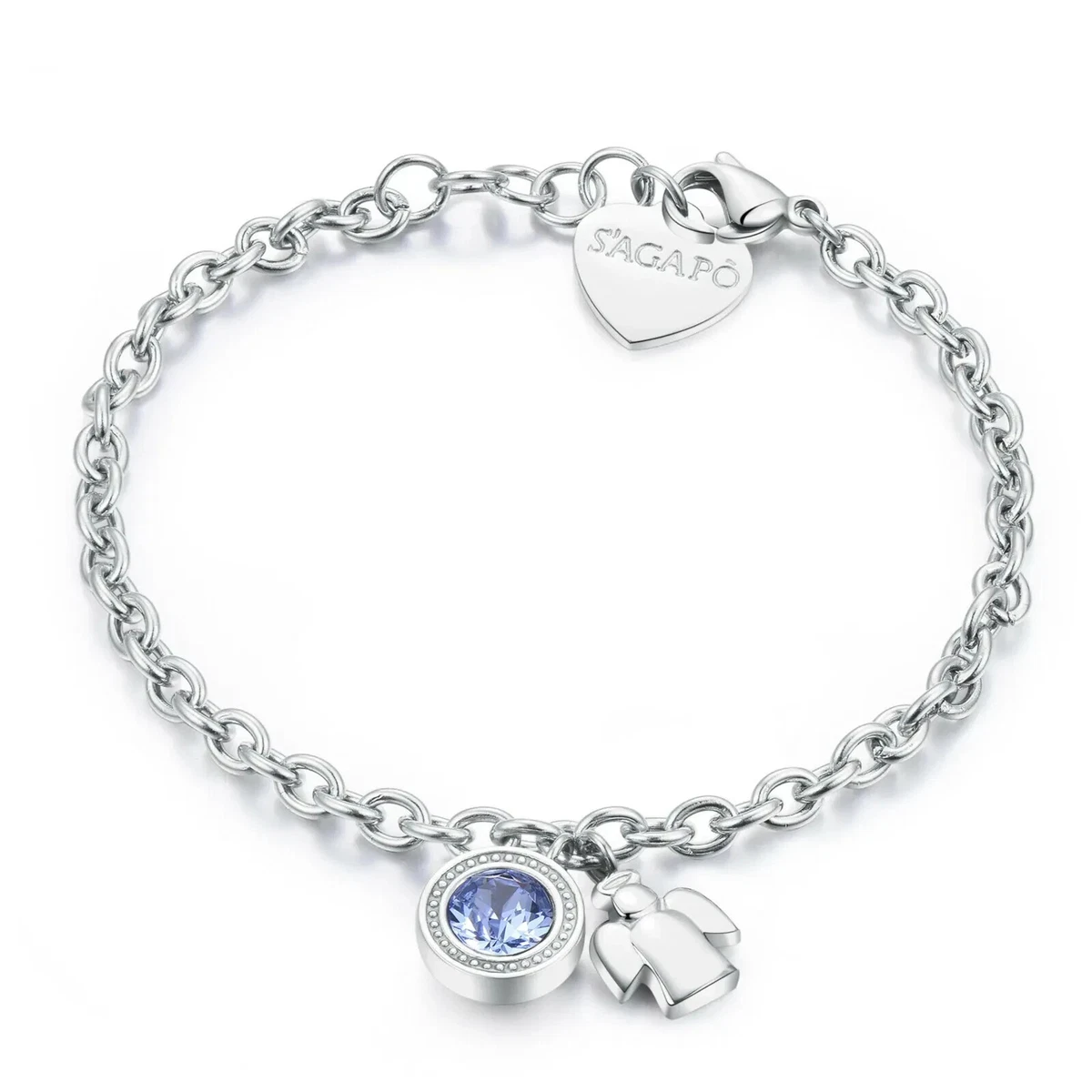 bracciale donna gioiello Sagapò Click Lettera R SCK228