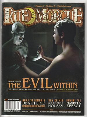 RUE MORGUE 177 HORROR FILM MAGAZINE EVIL WITHIN DEATHLINE HAMMER COMICS