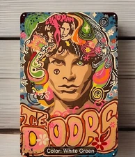 THE DOORS VTG METAL SIGN - RETRO 60s ROCK JIM MORRISON  - NWOT Still In Plastic