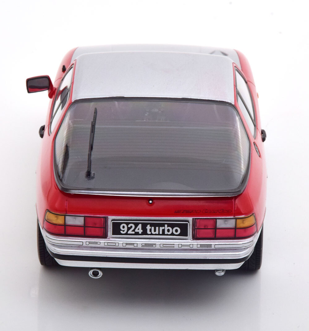 KK SCALE 1986 Porsche 924 Turbo Silver/Red in 1/18 Scale New