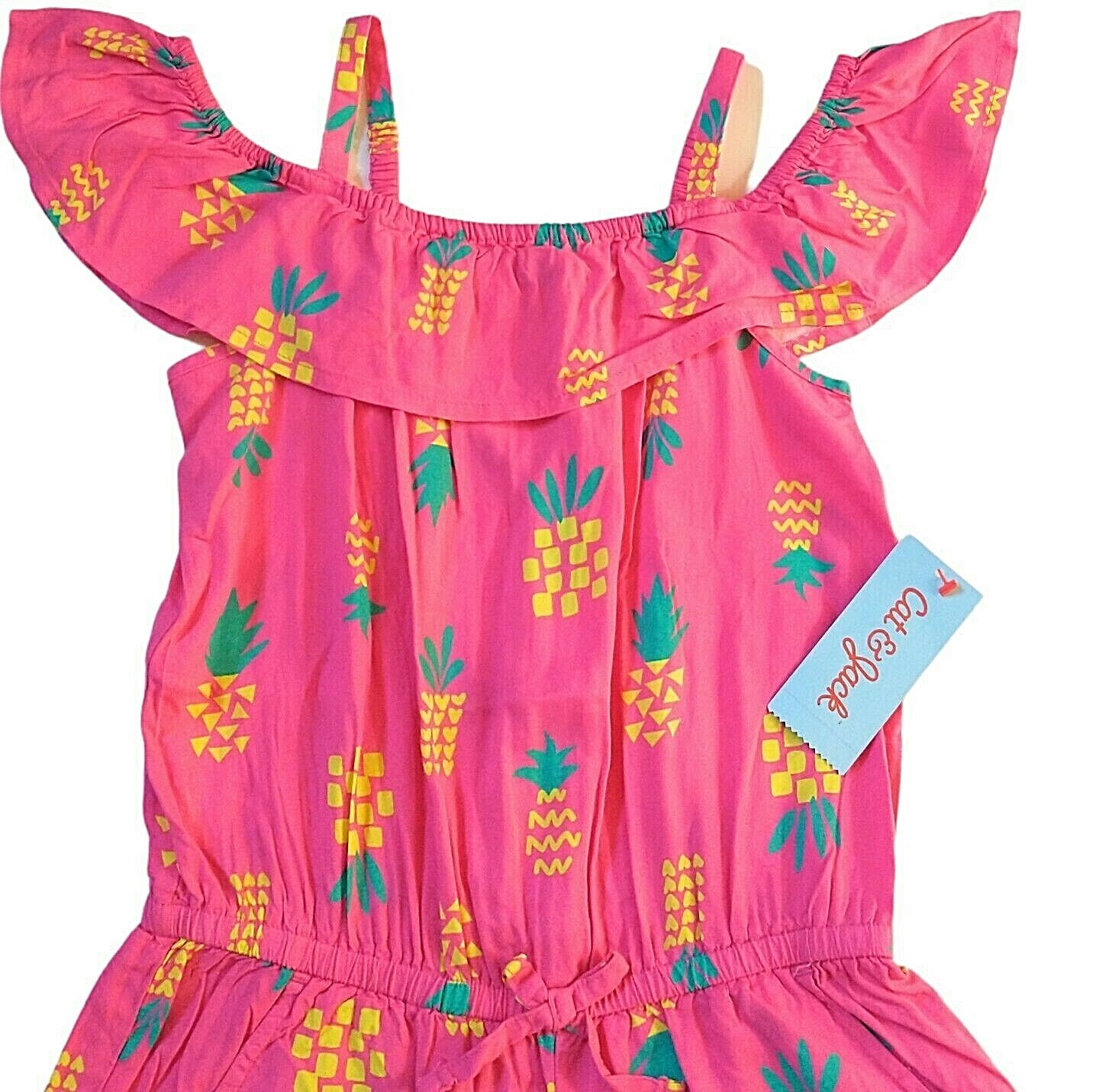 cat and jack pineapple romper