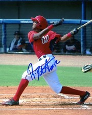 RAFAEL BAUTISTA SIGNED 8X10 PHOTO NATIONALS COA
