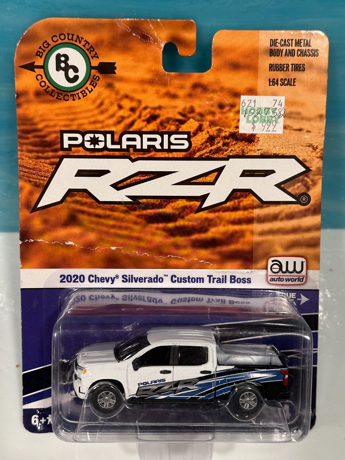 2020 Polaris RZR Chevy Silverado Trail Boss Auto World Big Country Sealed Diecast