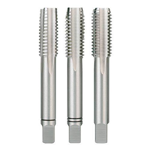 RUKO 246118 - Juego de machos para roscar a mano BSW ~ DIN 352 HSS, rectificados