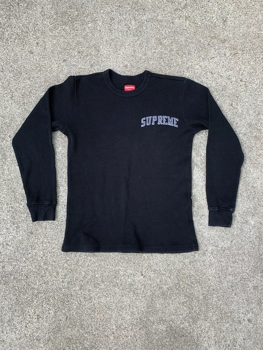 Supreme Arc Logo Long Sleeve L/S Thermal black Large L SS17 Bogo Winter