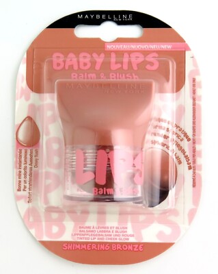 Maybelline Baby Lips Balm & Blush Shimmering Bronze-Discontinued*Triple Pack*