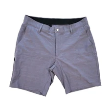 BYLT Men's Premium Basic Kinetic Shorts Embroidered Logo Blue Size XL